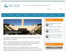 Tablet Screenshot of ohev-sholom.com